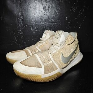 Nike Kyrie 3 Men's Size 14 White Chrome Shoes 852395-103 No Insoles